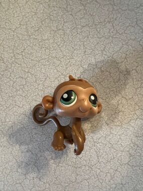 2005 littlest pet shop brown monkey